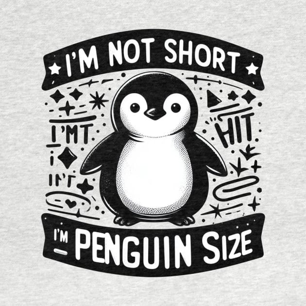 I'm Not Short I'm Penguin Size by Dalindokadaoua